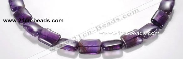 CNA22 13*18mm rectangle A- grade natural amethyst bead Wholesale