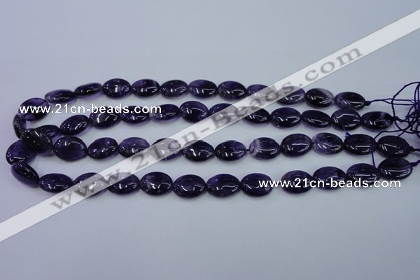 CNA275 15.5 inches 12*16mm oval natural amethyst beads wholesale