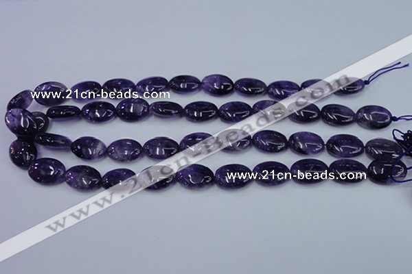 CNA276 15.5 inches 13*18mm oval natural amethyst beads wholesale