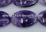 CNA277 15.5 inches 20*30mm oval natural amethyst beads wholesale