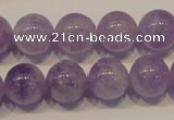 CNA302 15.5 inches 12mm round natural lavender amethyst beads