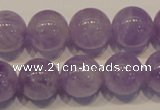 CNA303 15.5 inches 14mm round natural lavender amethyst beads