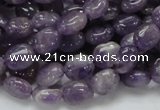 CNA31 15.5 inches 8*10mm oval grade AB natural amethyst beads