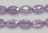 CNA329 15.5 inches 10*14mm faceted oval natural lavender amethyst beads