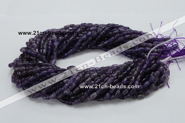 CNA33 15.5 inches 5*8mm rice grade A natural amethyst beads