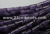 CNA34 15.5 inches 6*10mm column grade A natural amethyst beads