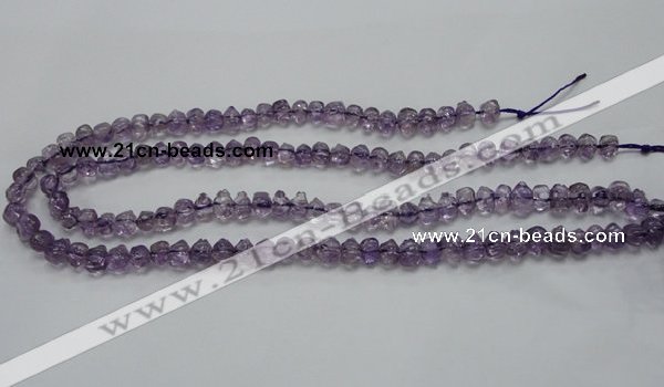 CNA39 15.5 inches 6*9mm pig-shaped grade A natural amethyst beads