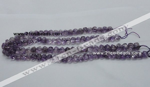 CNA40 15.5 inches 8*11mm pig-shaped grade A natural amethyst beads