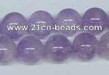 CNA406 15.5 inches 18mm round natural lavender amethyst beads