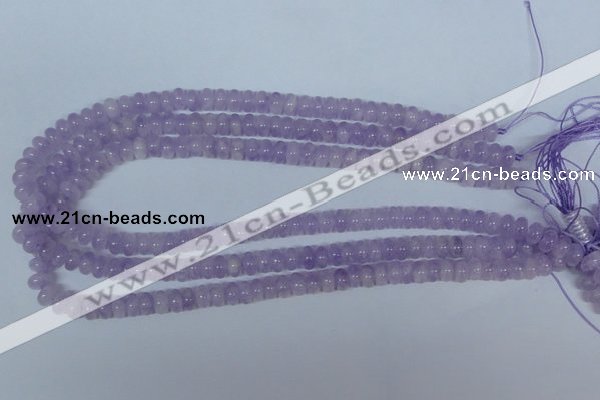 CNA407 15.5 inches 3*6mm rondelle natural lavender amethyst beads