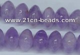 CNA409 15.5 inches 10*16mm rondelle natural lavender amethyst beads