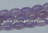 CNA411 15.5 inches 8*12mm rice natural lavender amethyst beads