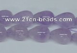 CNA417 15.5 inches 10*14mm teardrop natural lavender amethyst beads