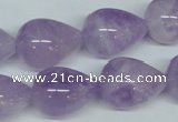 CNA419 15.5 inches 15*20mm teardrop natural lavender amethyst beads