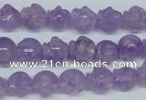 CNA433 15.5 inches 12*12mm skull shape natural lavender amethyst beads