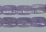 CNA440 15.5 inches 13*18mm rectangle natural lavender amethyst beads