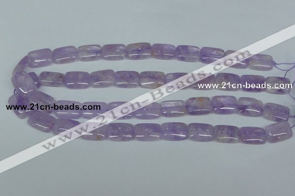 CNA440 15.5 inches 13*18mm rectangle natural lavender amethyst beads