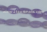 CNA444 15.5 inches 10*14mm oval natural lavender amethyst beads