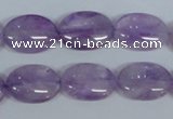 CNA447 15.5 inches 15*20mm oval natural lavender amethyst beads