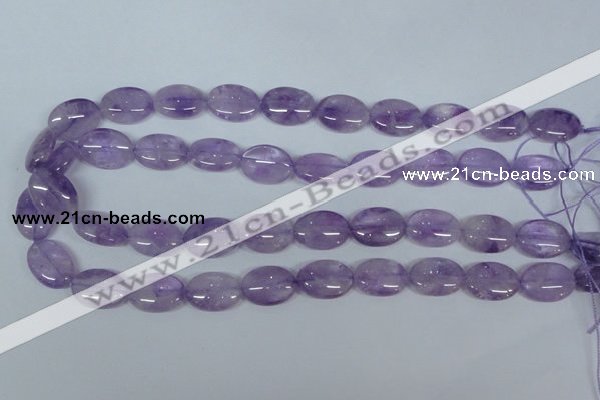 CNA447 15.5 inches 15*20mm oval natural lavender amethyst beads