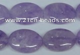 CNA449 15.5 inches 18*25mm oval natural lavender amethyst beads