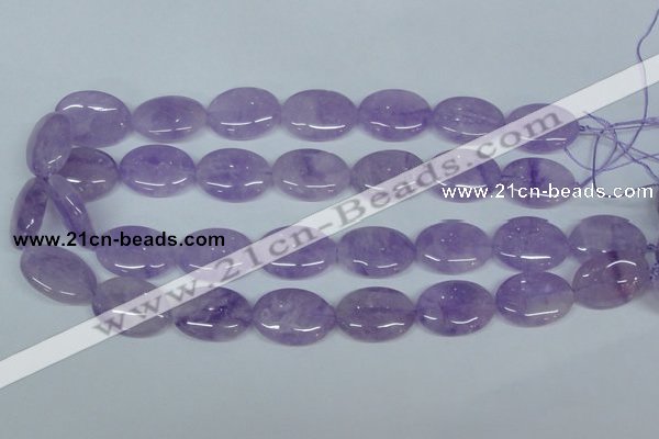 CNA449 15.5 inches 18*25mm oval natural lavender amethyst beads