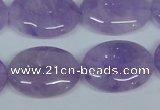 CNA450 15.5 inches 22*30mm oval natural lavender amethyst beads