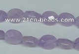 CNA454 15.5 inches 10*12mm faceted oval natural lavender amethyst beads