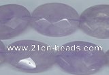 CNA458 15.5 inches 18*25mm faceted oval natural lavender amethyst beads