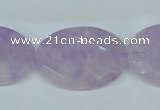 CNA459 15.5 inches 22*30mm faceted oval natural lavender amethyst beads