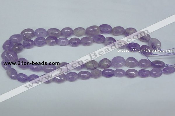 CNA465 15.5 inches 10*14mm nugget natural lavender amethyst beads