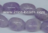 CNA466 15.5 inches 14*18mm nugget natural lavender amethyst beads