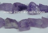 CNA468 15.5 inches 13*15mm nugget natural lavender amethyst beads