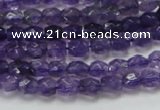 CNA50 15.5 inches 6*7mm faceted rice grade A natural amethyst beads