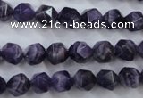 CNA502 15 inches 8mm faceted nuggets amethyst gemstone beads