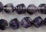 CNA506 15 inches 16mm faceted nuggets amethyst gemstone beads