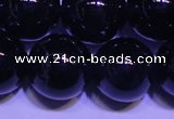 CNA555 15.5 inches 14mm round A grade natural dark amethyst beads