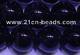 CNA563 15.5 inches 10mm round AA grade natural dark amethyst beads