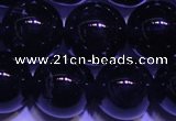 CNA564 15.5 inches 12mm round AA grade natural dark amethyst beads