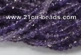 CNA59 15.5 inches 3*5mm faceted rondelle grade A natural amethyst beads