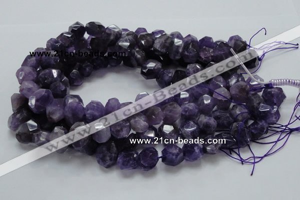 CNA64 15.5 inches 12*18mm freeform grade AB+ natural amethyst beads