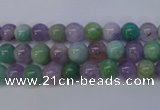 CNA651 15 inches 6mm round lavender amethyst & amazonite beads