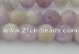 CNA672 15.5 inches 8mm round matte lavender amethyst beads