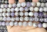 CNA688 15.5 inches 10mm faceted round lavender amethyst beads