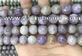 CNA689 15.5 inches 12mm faceted round lavender amethyst beads