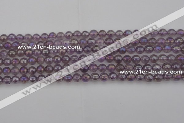 CNA701 15.5 inches 6mm round AB-color amethyst gemstone beads