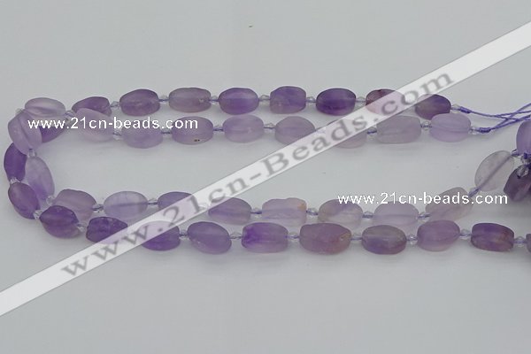 CNA722 15.5 inches 10*14mm oval amethyst gemstone beads wholesale