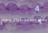 CNA733 15.5 inches 12mm faceted nuggets light lavender amethyst beads