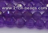 CNA751 15.5 inches 6mm faceted round natural amethyst beads