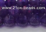 CNA753 15.5 inches 10mm faceted round natural amethyst beads